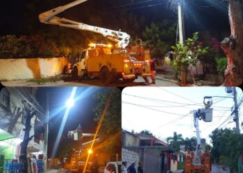 BARAHONA: Alcaldía Municipal continúa ejecutando amplio operativo de reparación y sustitución de luminarias en diversos sectores