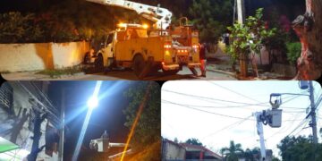 BARAHONA: Alcaldía Municipal continúa ejecutando amplio operativo de reparación y sustitución de luminarias en diversos sectores