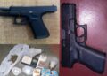 *POLICIA NACIONAL informa ocupa dos armas de fuego ilegales y sustancias narcóticas durante operativos preventivos en Barahona.*